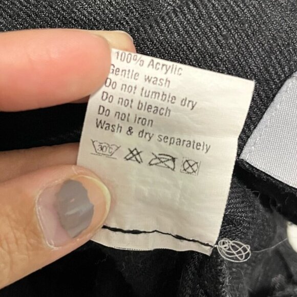 Nicce London Black Button-Up Shirt - Size M, Textured Stripes - Picture 7 of 12